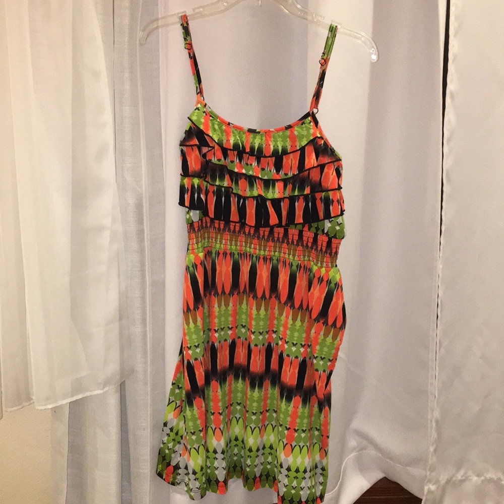 Spaghetti Strap Flouncy Dress
